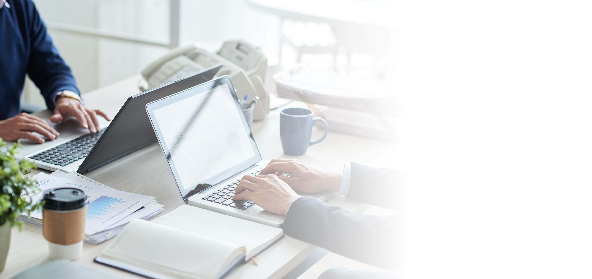MJ Corporate House consultant reviewing company documents